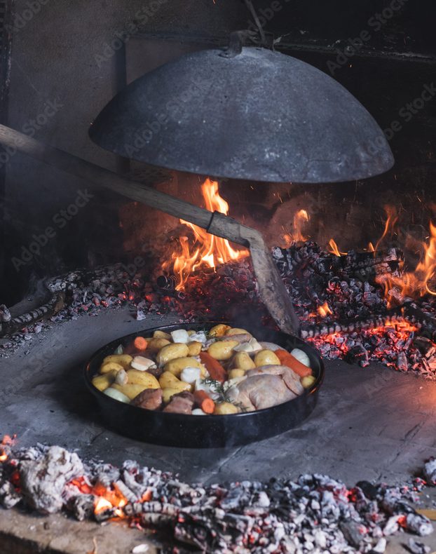 peka, traditional meal in Dalmatia